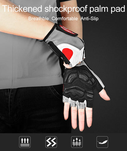 INBIKE Shockproof Gel Half Finger Cycling Gloves – Breathable Summer MTB Gloves