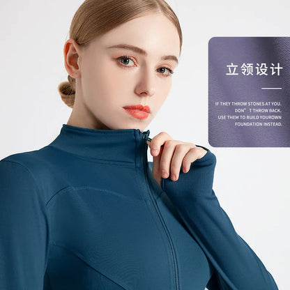 Women’s Workout Coat – Warm, Zip-Up Sports Jacket