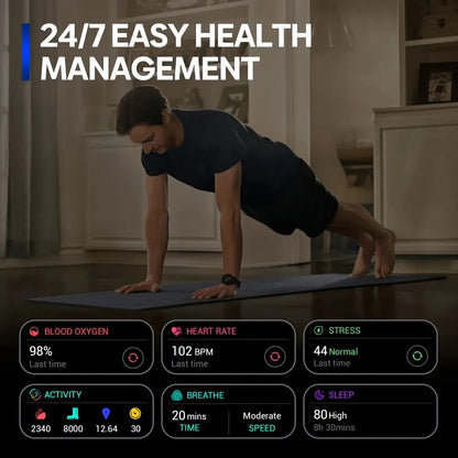 Zeblaze Stratos 3 PRO Smartwatch – 1.43” AMOLED, GPS, Bluetooth Calls, Fitness Tracker