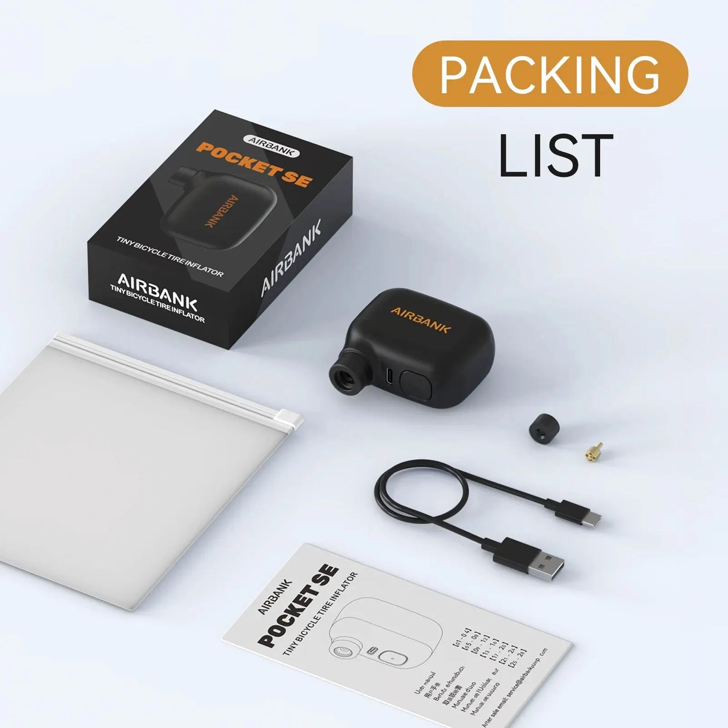 MINI PORTABLE ELECTRIC BIKE PUMP – AS100