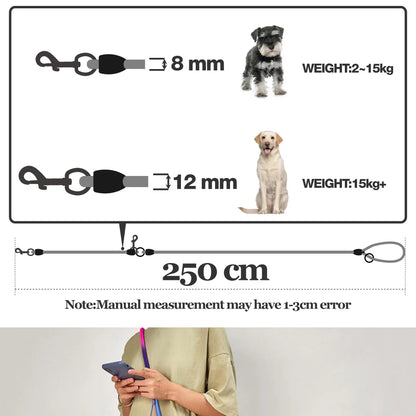 Nylon Hands-Free Dog Leash – Durable Traction Rope for Running with Small & Large Dogs