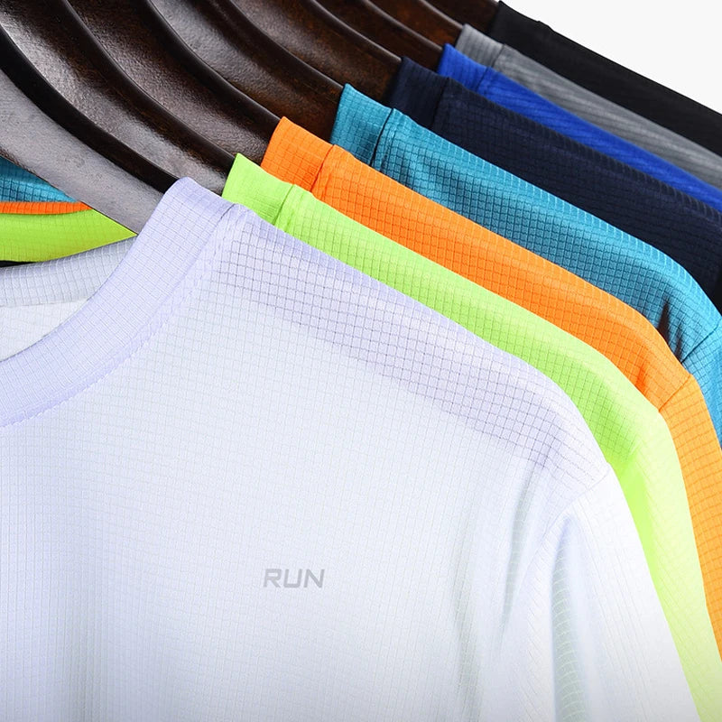 Men’s Summer Quick-Dry Gym T-Shirt – Oversized Fitness & Running Top Brazil Jersey Style
