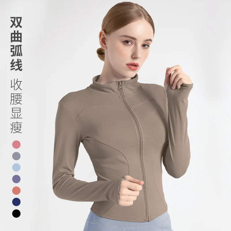 Women’s Workout Coat – Warm, Zip-Up Sports Jacket