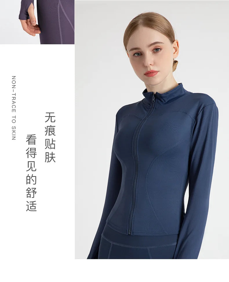 Women’s Workout Coat – Warm, Zip-Up Sports Jacket