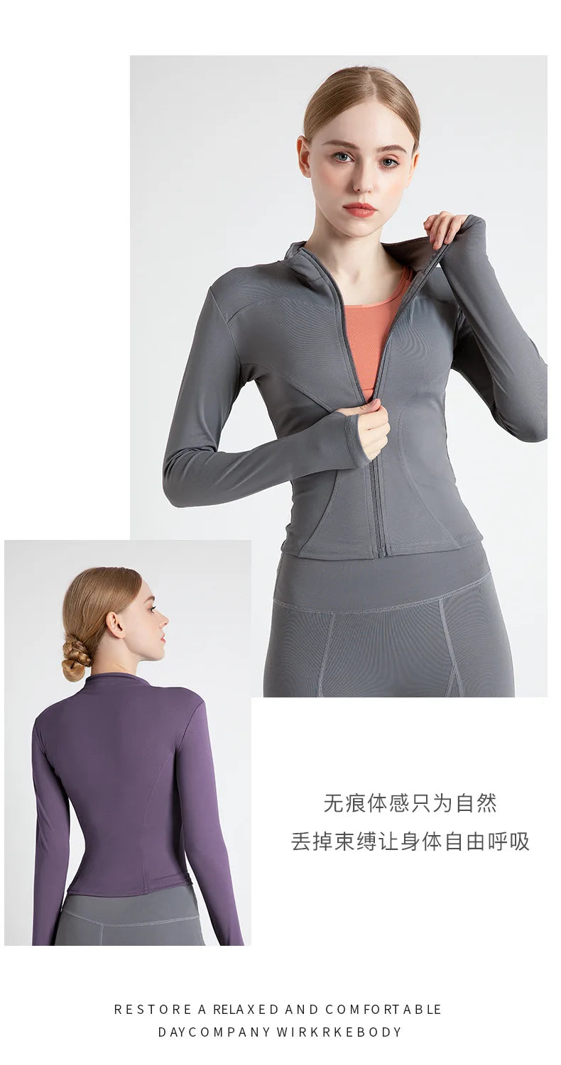 Women’s Workout Coat – Warm, Zip-Up Sports Jacket