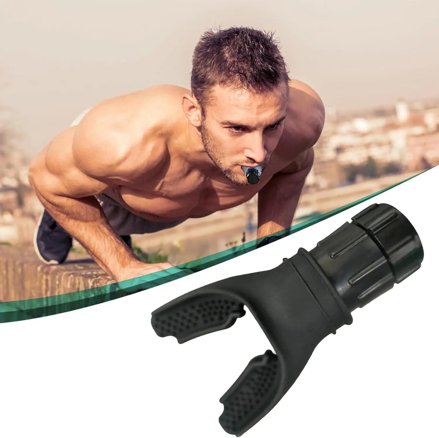 Silicone Breathing Trainer – Adjustable Resistance Fitness Device for Lung & Throat Exercise