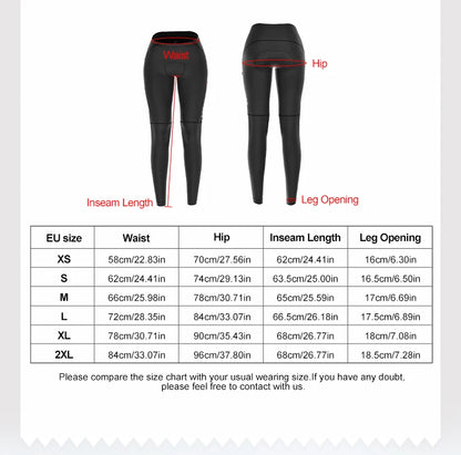 INBIKE 2024 Women’s Cycling Pants – Long Padded Bike Tights with Pockets