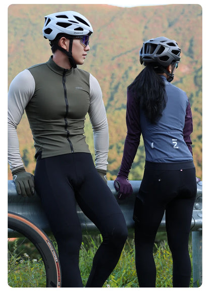 INBIKE Men’s Winter Cycling Jersey – Fleece, Reflective, Full Zippe