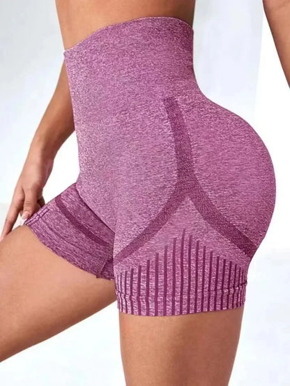 Women’s Gym Yoga Shorts – High Rise, Stretchy & Sculpting Fitness Shorts