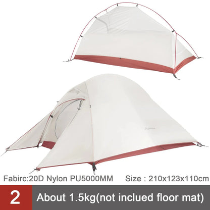 Ultralight Camping Tent for 1-2 Persons – Waterproof Nylon
