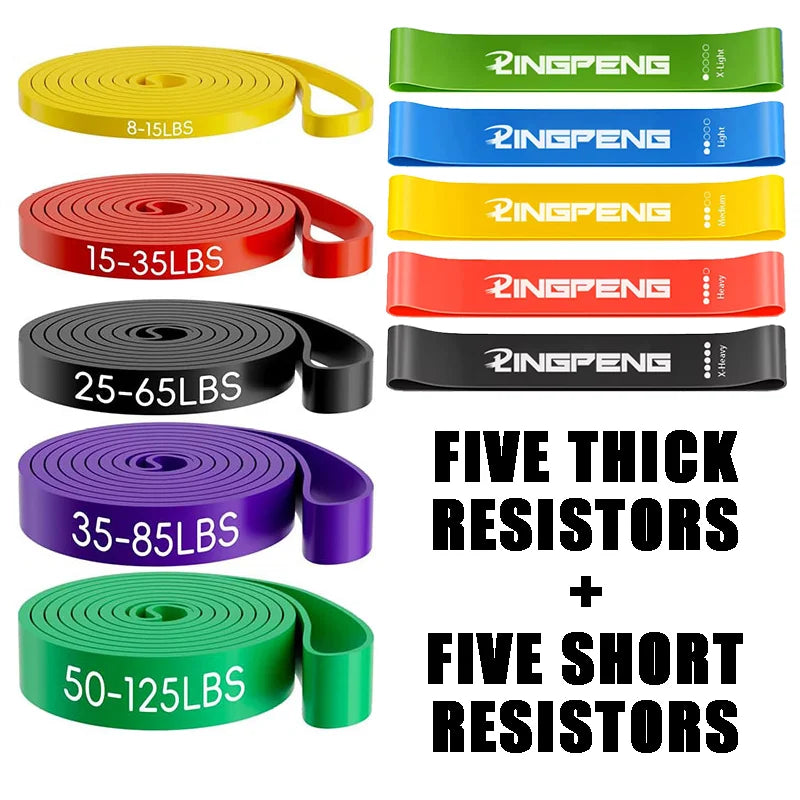 Resistance Bands Set for Strength Training & Full-Body Workout – Unisex Home Gym Equipment