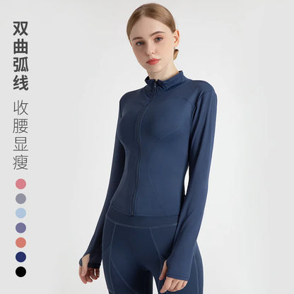 Women’s Workout Coat – Warm, Zip-Up Sports Jacket