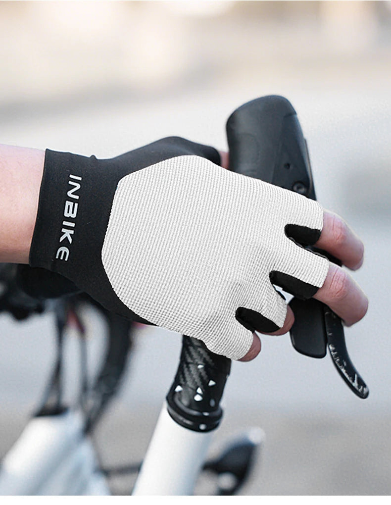 INBIKE Half Finger Cycling Gloves – Breathable, Shock-Absorption MTB Gloves