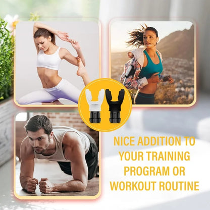 Silicone Breathing Trainer – Adjustable Resistance Fitness Device for Lung & Throat Exercise