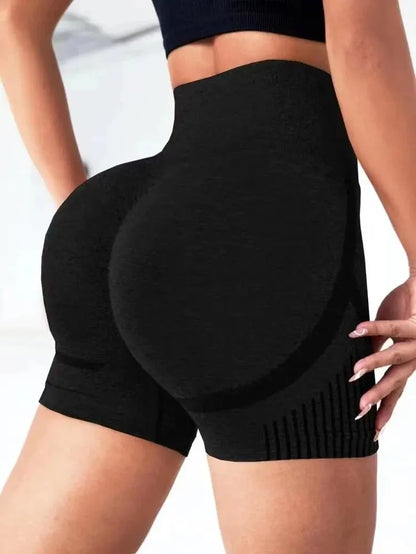 Women’s Gym Yoga Shorts – High Rise, Stretchy & Sculpting Fitness Shorts