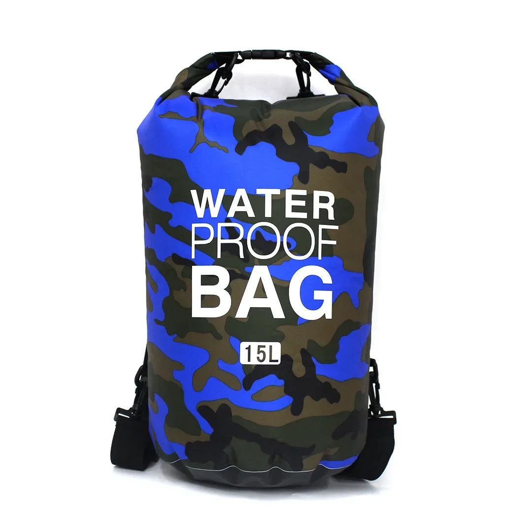Leaftour Waterproof Dry Bag – Camouflage PVC Rafting, Diving & Outdoor Backpack (2-30L)