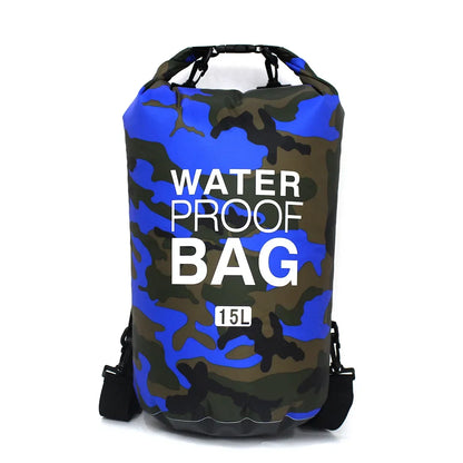 Leaftour Waterproof Dry Bag – Camouflage PVC Rafting, Diving & Outdoor Backpack (2-30L)