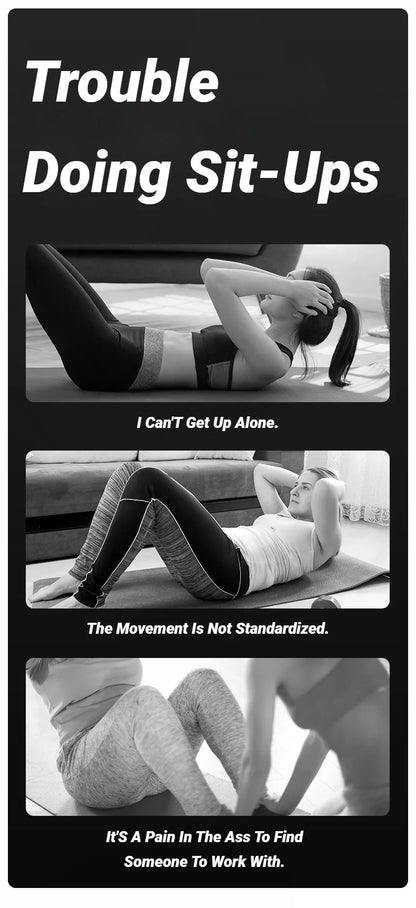 Abdominal Sit-Up Equipment with Suction Cups & Adjustable Ankle Support