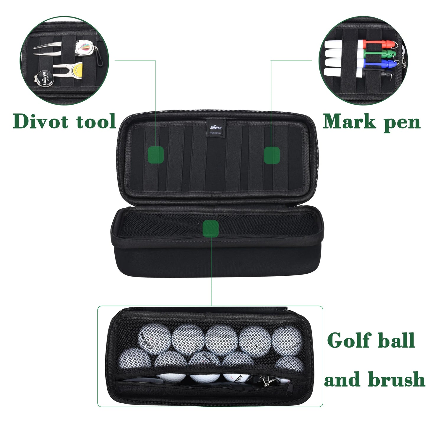Golf Accessory Pouch – Ball, Glove & Divot Tool Holder