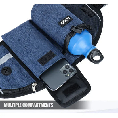 Outdoor Pet Waistpack with Leash – Hands-Free Dog Walking Belt for Running, Training & Hiking | Reflective, Adjustable & Multifunctional