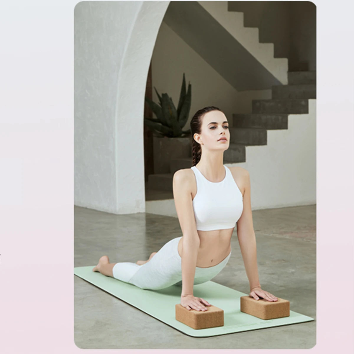 TPE Yoga Mat – Non-Slip Fitness Mat with Alignment Lines for Home Workouts & Beginners