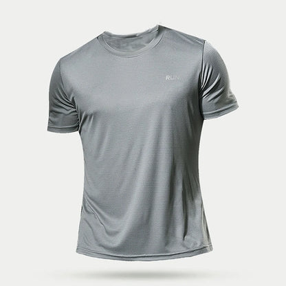 Men’s Summer Quick-Dry Gym T-Shirt – Oversized Fitness & Running Top Brazil Jersey Style