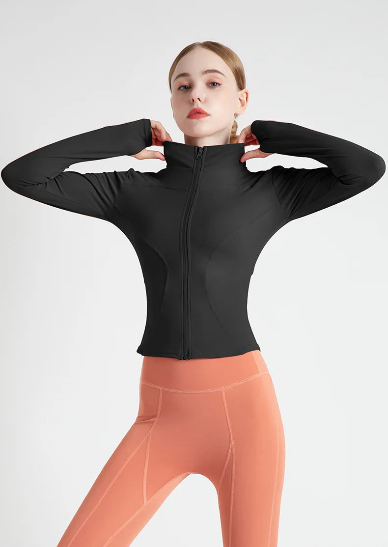 Women’s Workout Coat – Warm, Zip-Up Sports Jacket