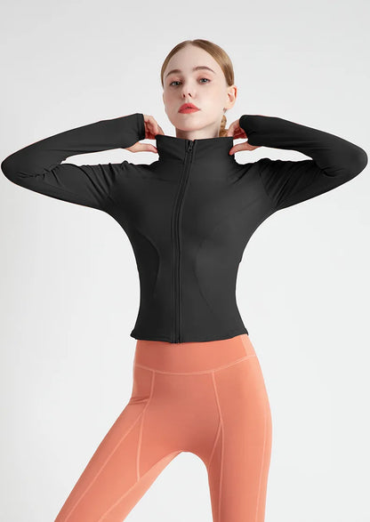 Women’s Workout Coat – Warm, Zip-Up Sports Jacket