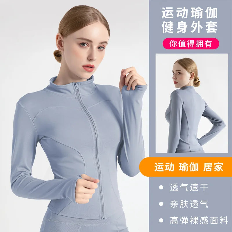 Women’s Workout Coat – Warm, Zip-Up Sports Jacket